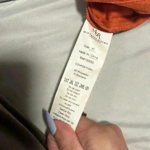 3/35 promo Mistress Rocks faux suede pants XS - Picture 3 of 5